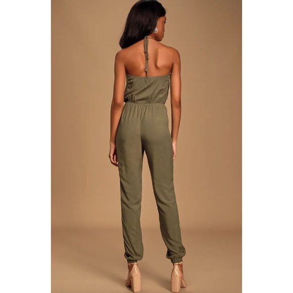 NWT Lulu's Learning to Fly Halter Jumpsuit Size Small - Picture 6 of 16